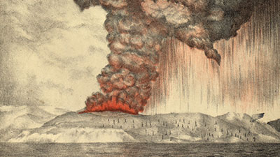 Gunung Krakatau, Indonesia - 27 Agustus 1883